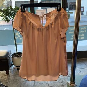 Pink silk blouse